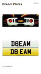 Mobile Screenshot of dream-plates.com